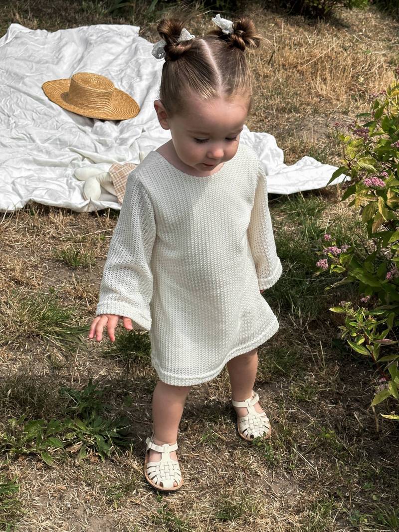 Платье мини "Сенаго" Romashka, Молочный, 2-3 года 18073