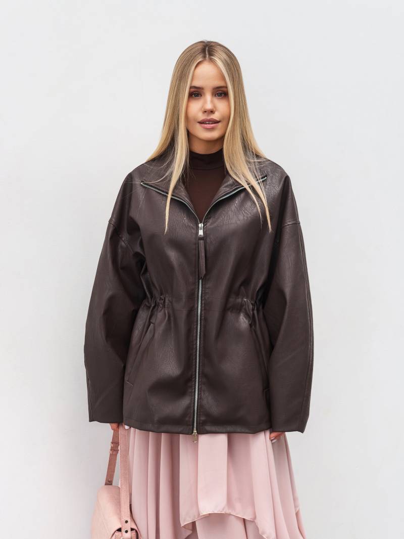 Куртка на кулиске "Дистрикт" Romashka, Коричневый, M|L 20091