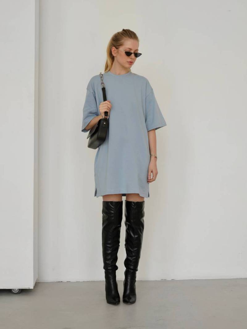 Платье-футболка «Арканзас» Romashka, Голубой, One size 15459