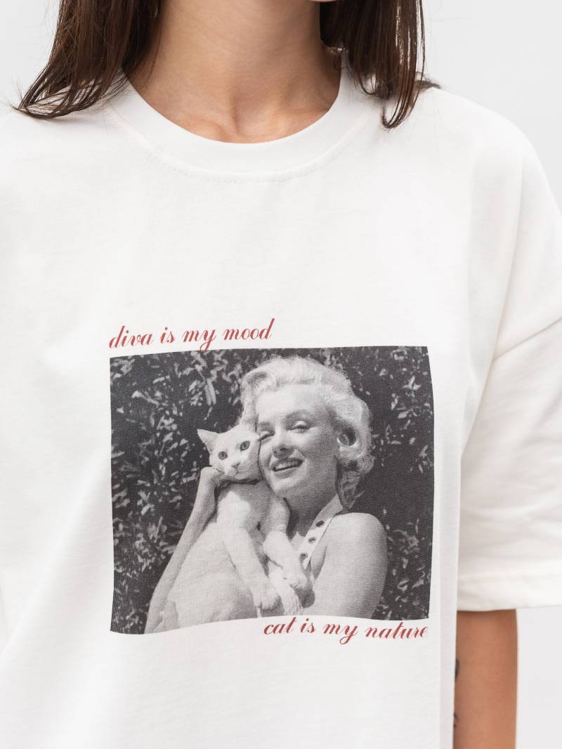 Футболка "Мерлин" Romashka, Белый+, One size 20384