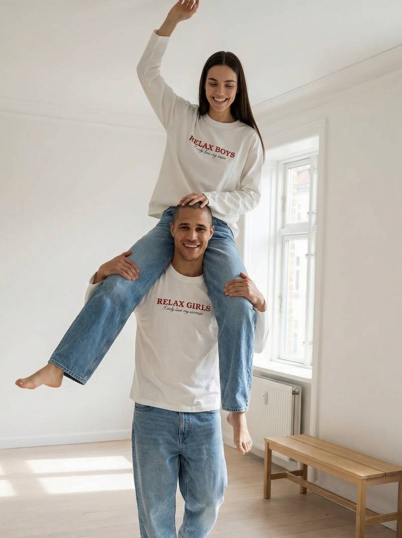 Лонг "Сорри герлз" Romashka, Молочный+, One size 20015