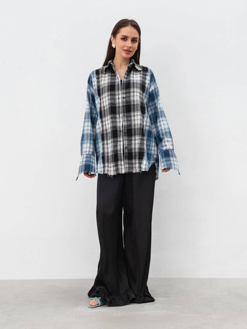 Рубашка "Лейквуд" Romashka, Черный+, L|XL 18839