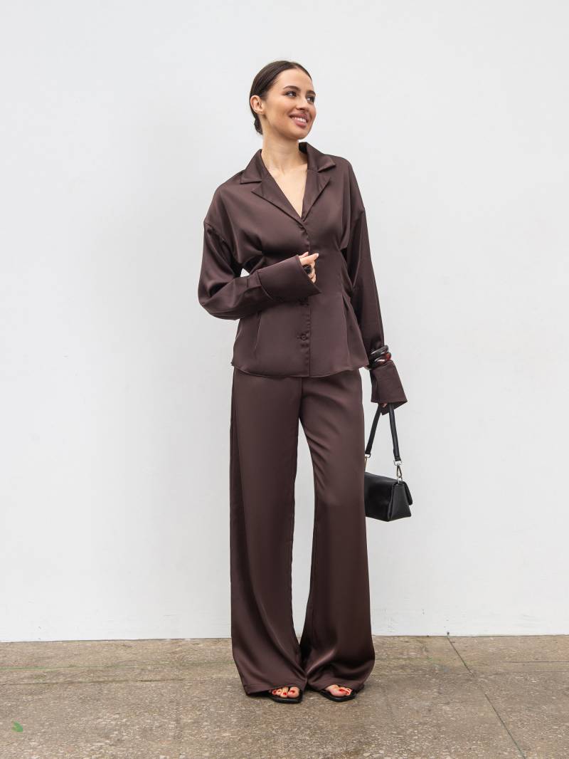 Рубашка "Моун" Romashka, Шоколадный, XS|S 19875