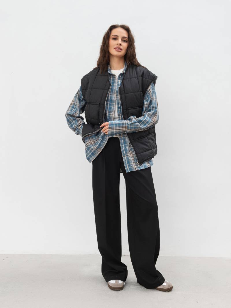 Жилет "Белтон" двухсторонний Romashka, Черный+, S|M 15319