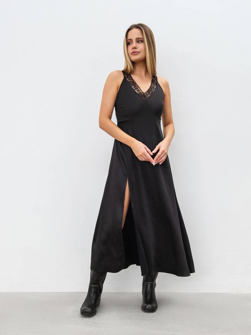 Платье миди "Нимфа" Romashka, Черный, XS 19115