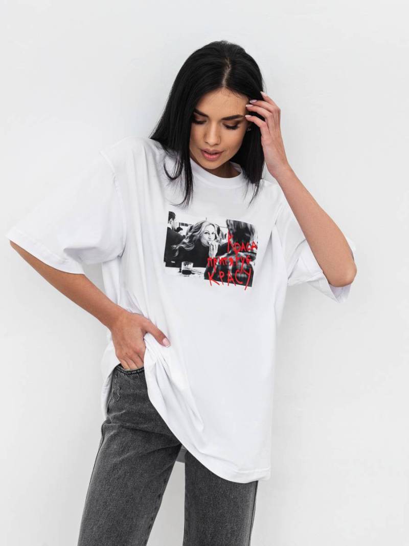 Футболка «Элизабет» Romashka, Белый, One size 16340