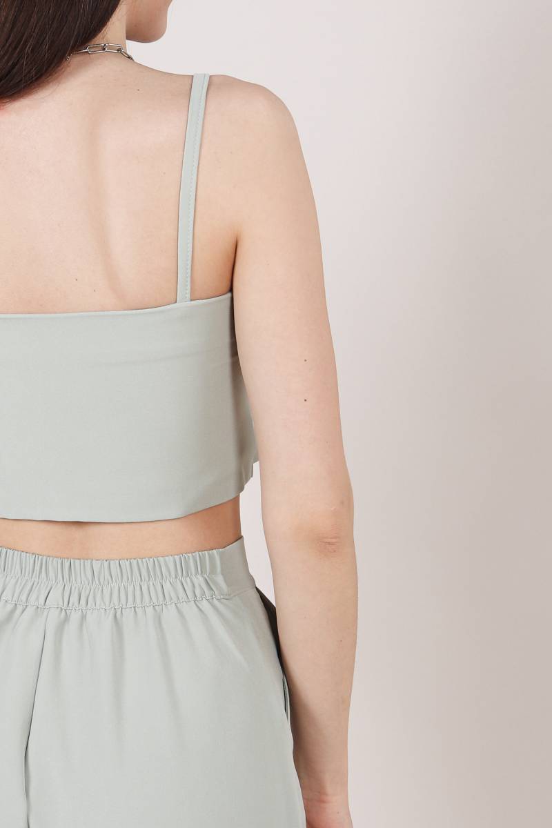 Топ "Вена" прямоугольной формы Romashka, Фисташковый, M (4304)