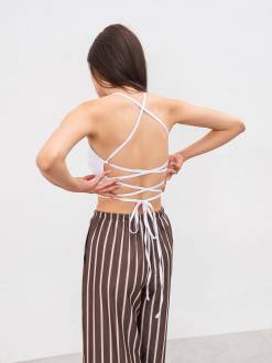 Топ с завязками "Таско" Romashka, Белый, M 13341