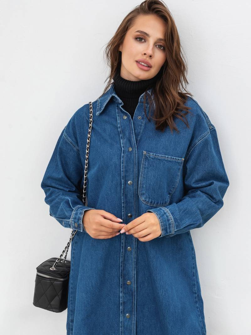 Платье-рубашка «Эдинбург» Romashka, Синий, S/M 15041