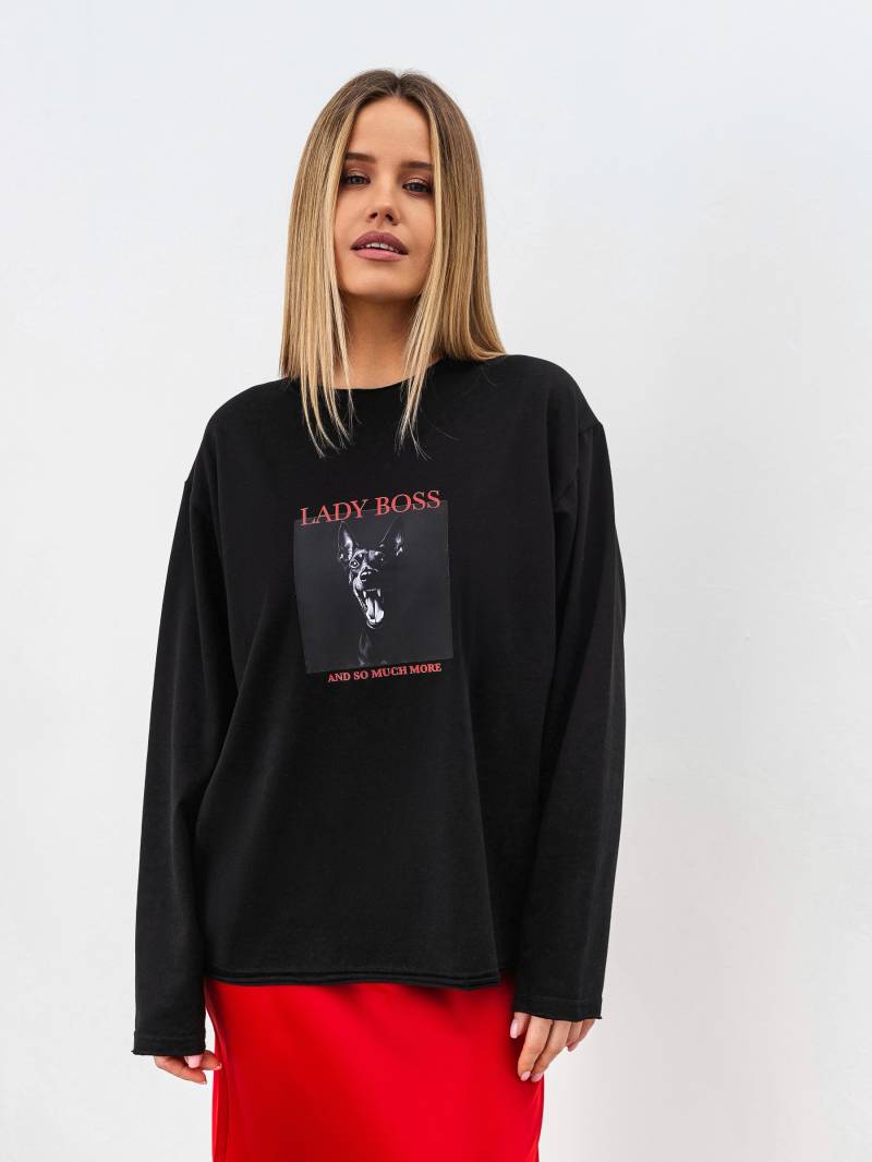 Лонг "Вайб" Romashka, Черный, XS|S 18830