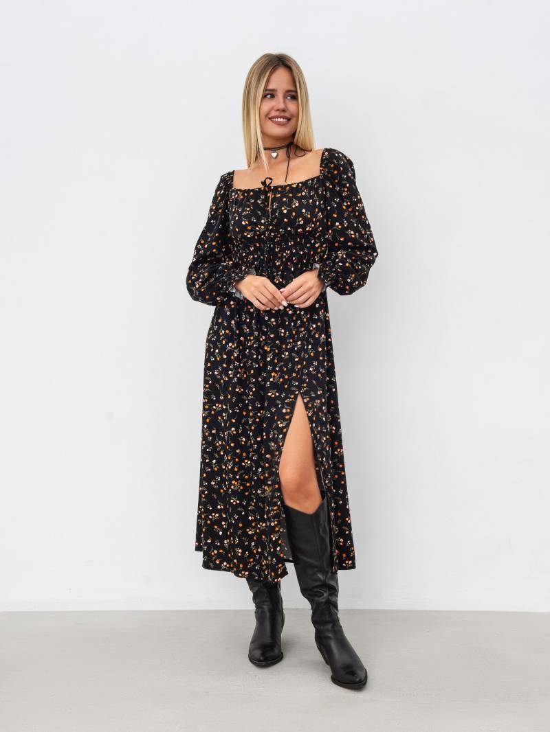 Платье "Кайсери" Romashka Черный+, L 16676