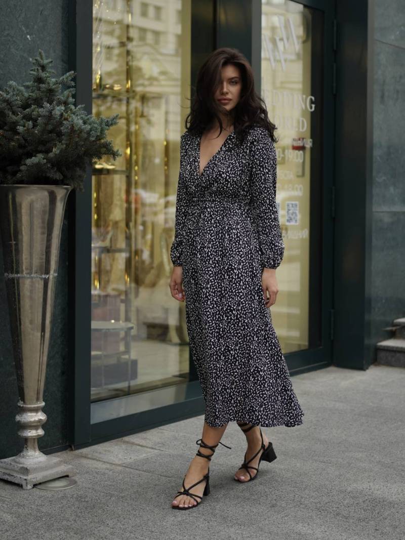 Платье "Севилья" Romashka, Чёрный, M-L 13630