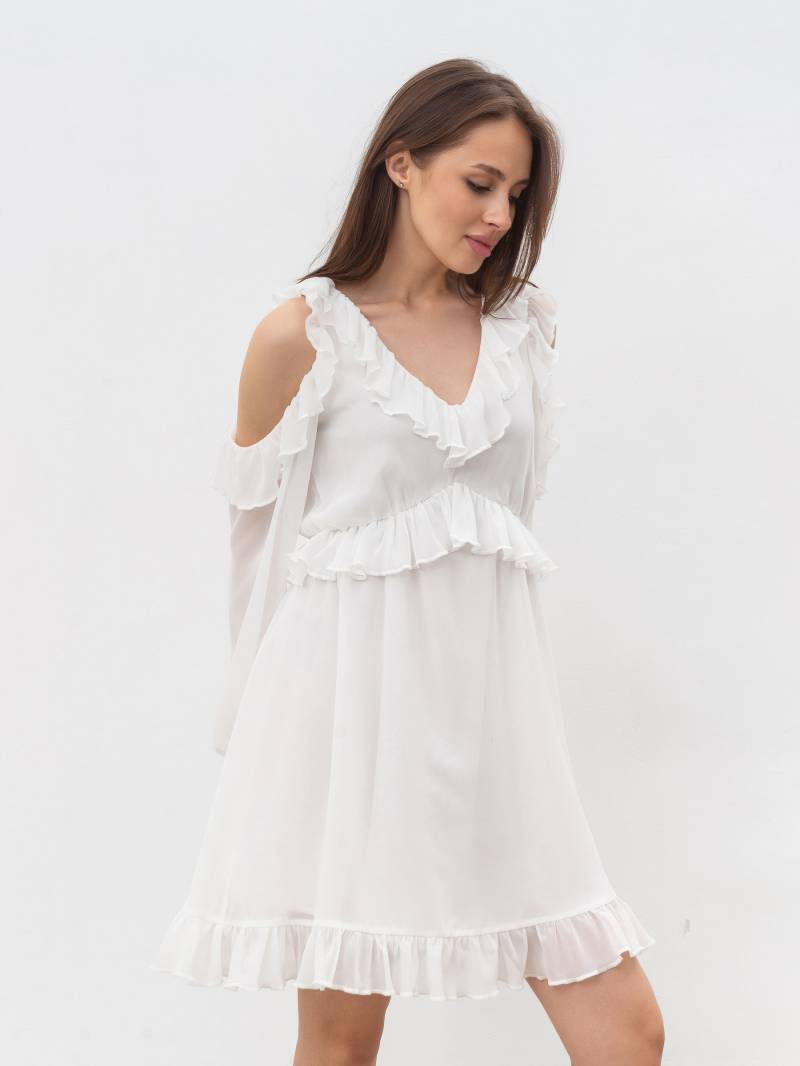 Платье «Корше» Romashka, Белый, M|L 17332