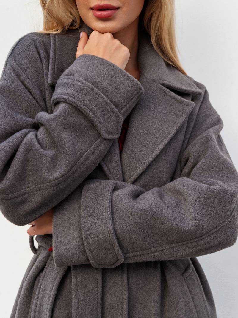 Пальто "Шейд" Romashka, Серый, S|M 19622