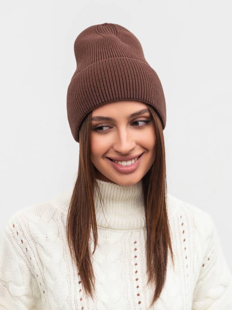 Шапка "Бейс" Romashka, Коричневый 19800