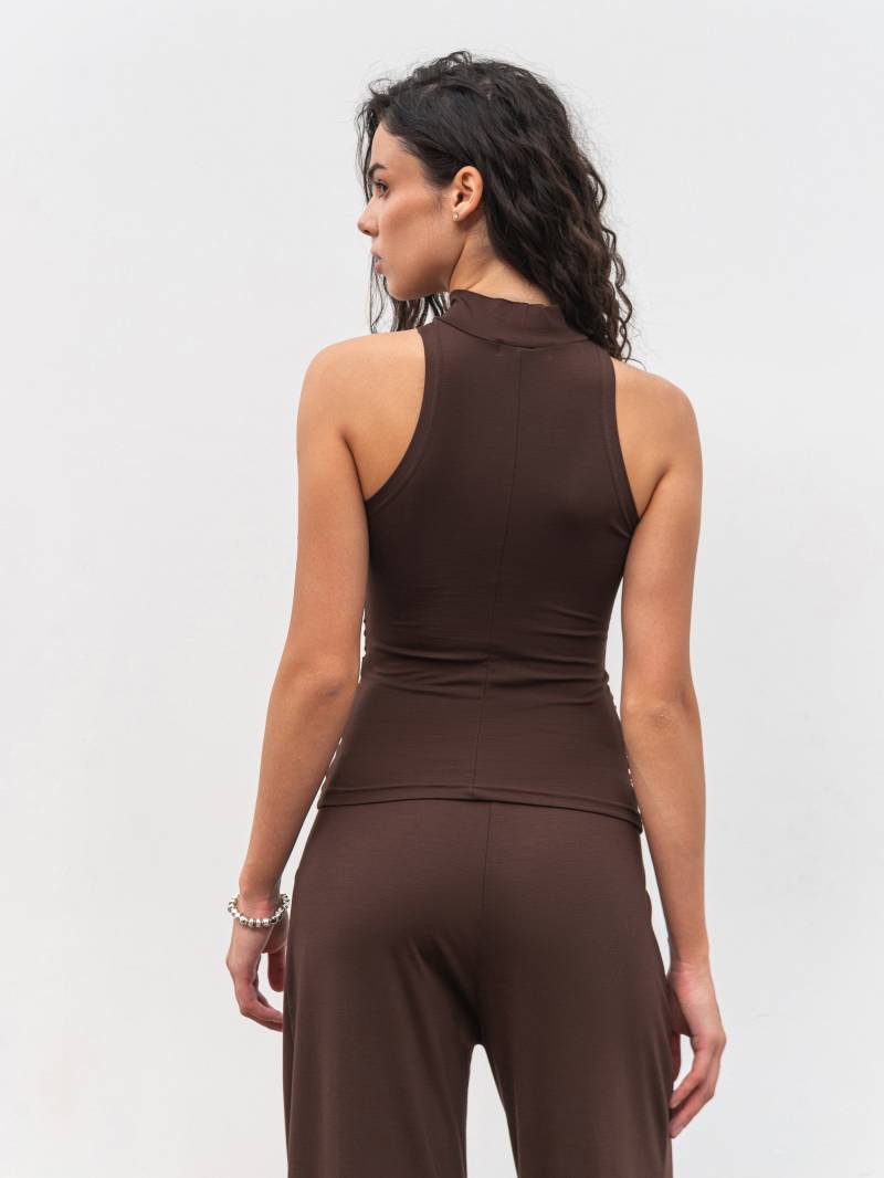 Топ «Драпи» Romashka, Коричневый, L|ХL 19536