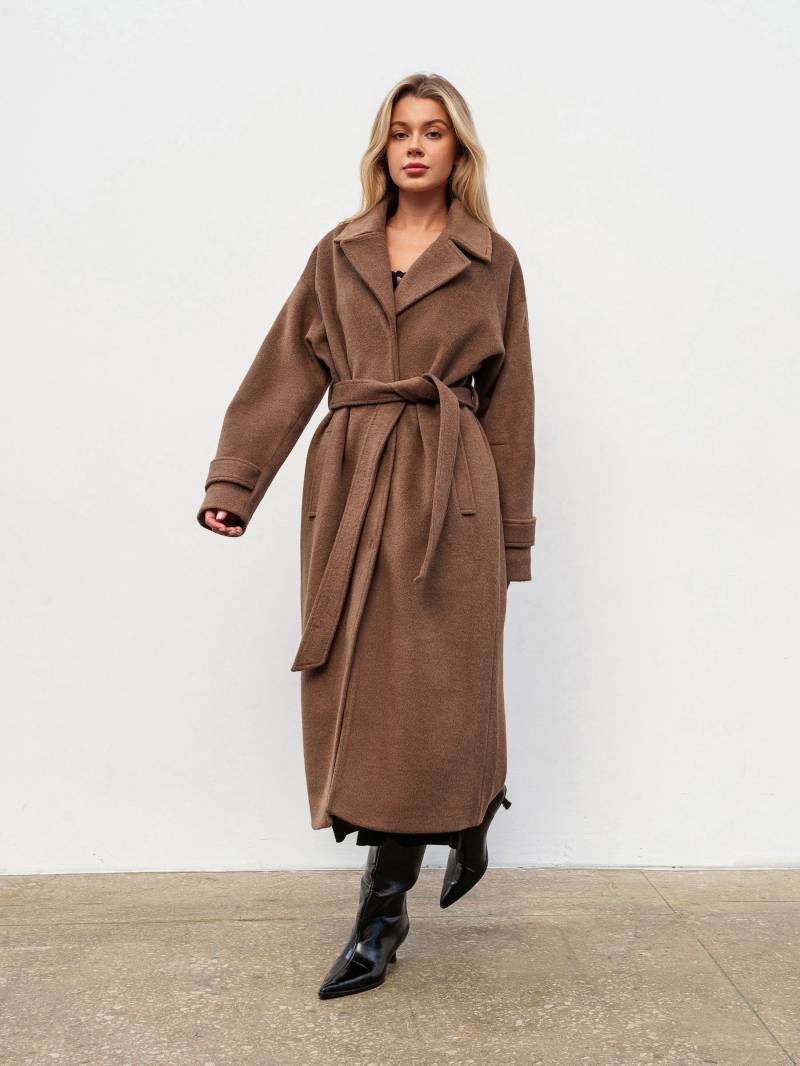 Пальто "Шейд" Romashka, Коричневый, S|M 19625