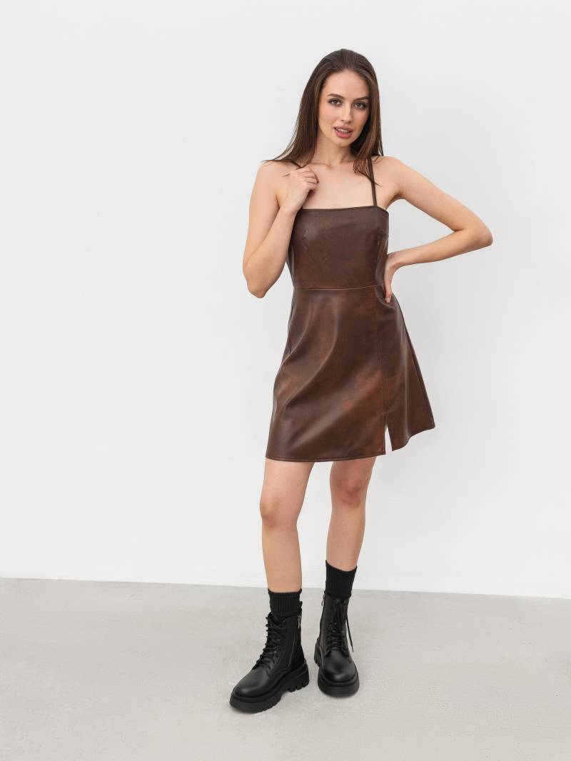Платье "Откровенная" Romashka, Коричневый, L 17373