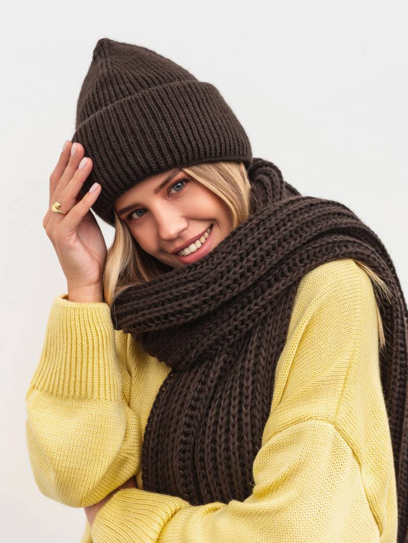 Шапка "Нанси" Romashka, Шоколадный 19763