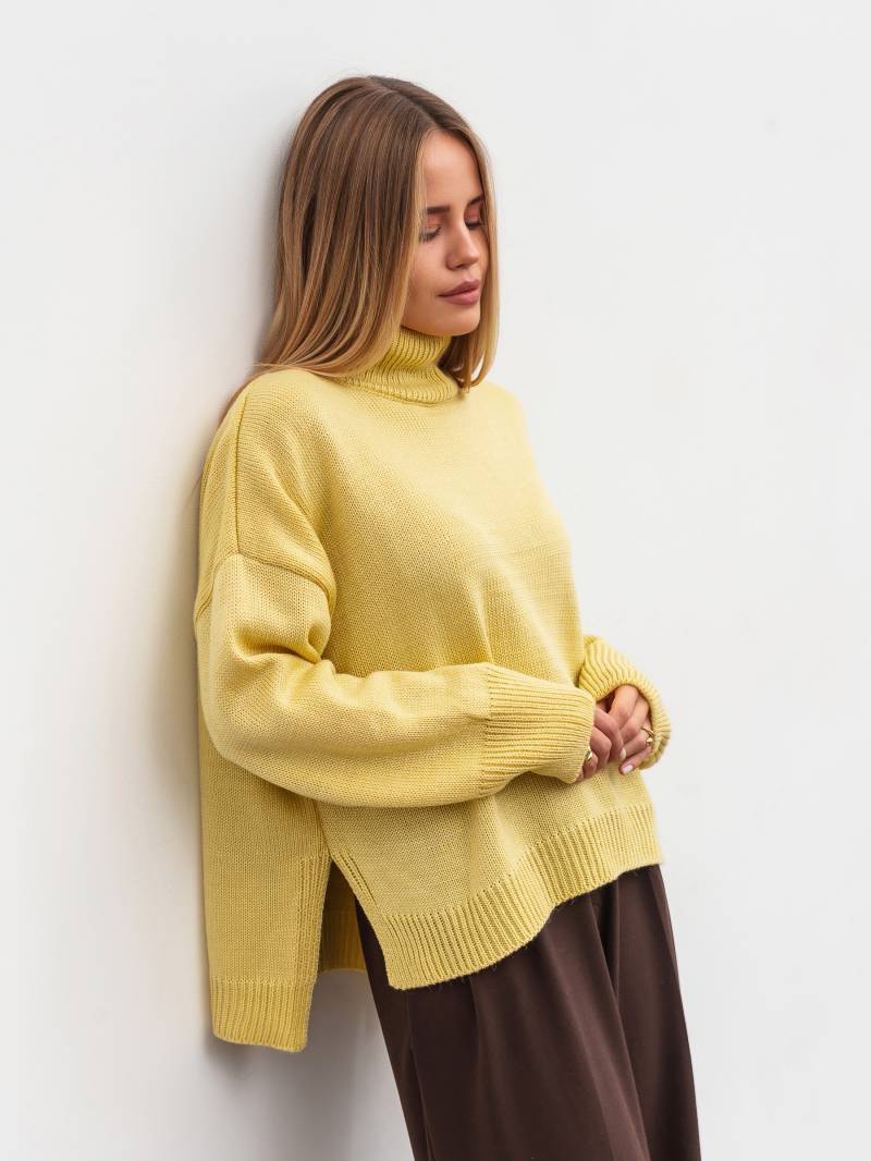 Свитер "Англия" Romashka, Желтый, One size 19759