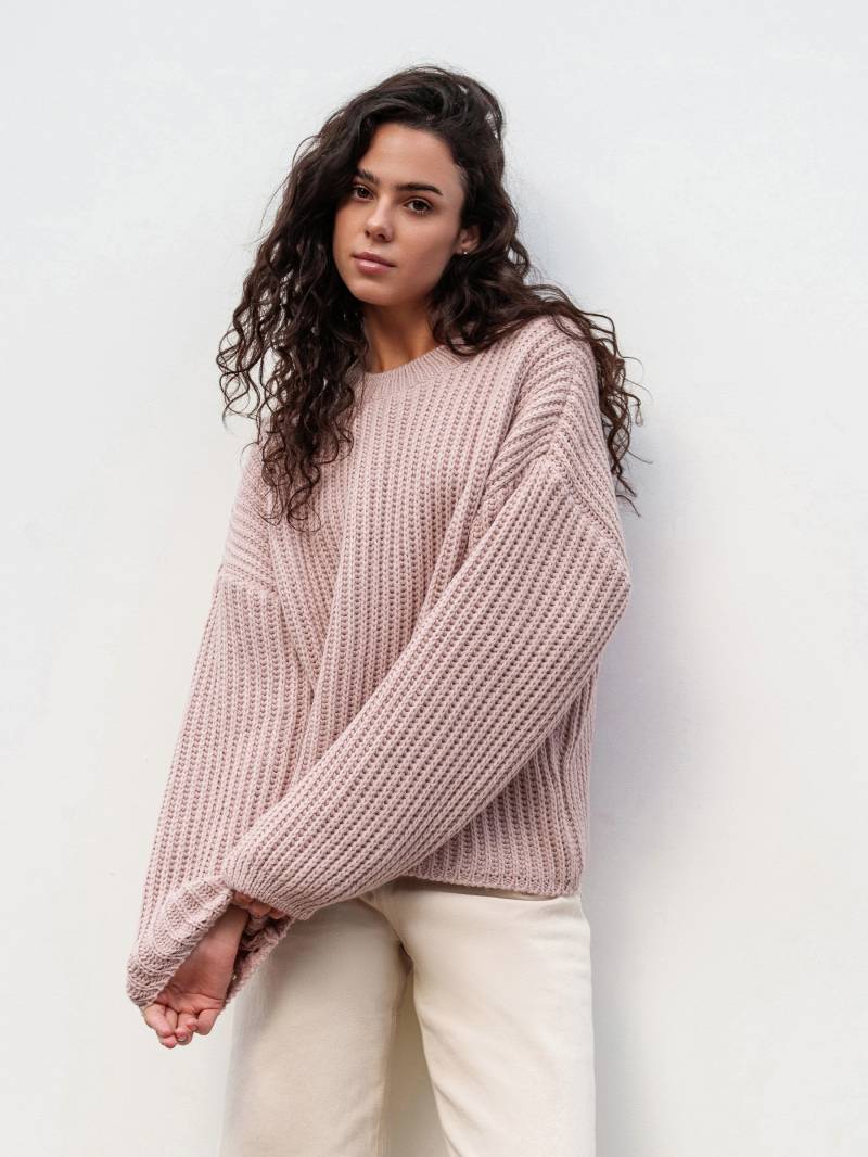 Свитер "Кентукки" свободного кроя Romashka, Розовый, One size 19707