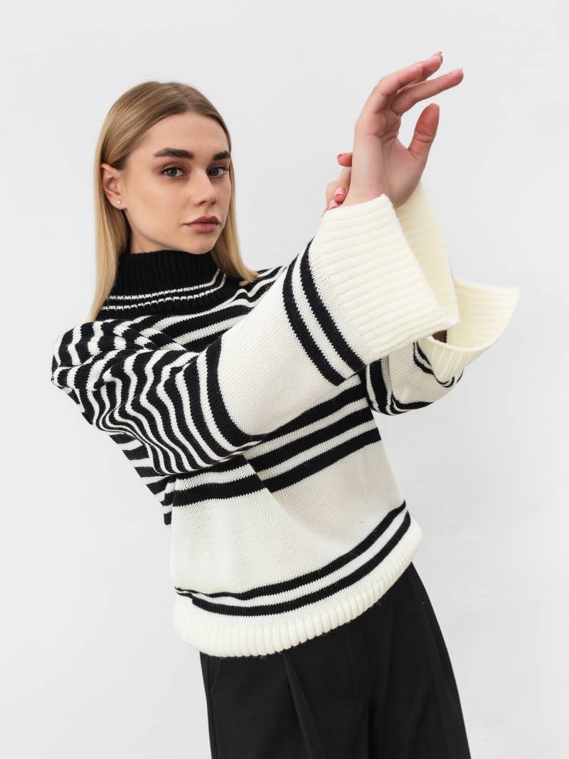 Свитер "Хейвард" Romashka, Молочный+, M|L 17084