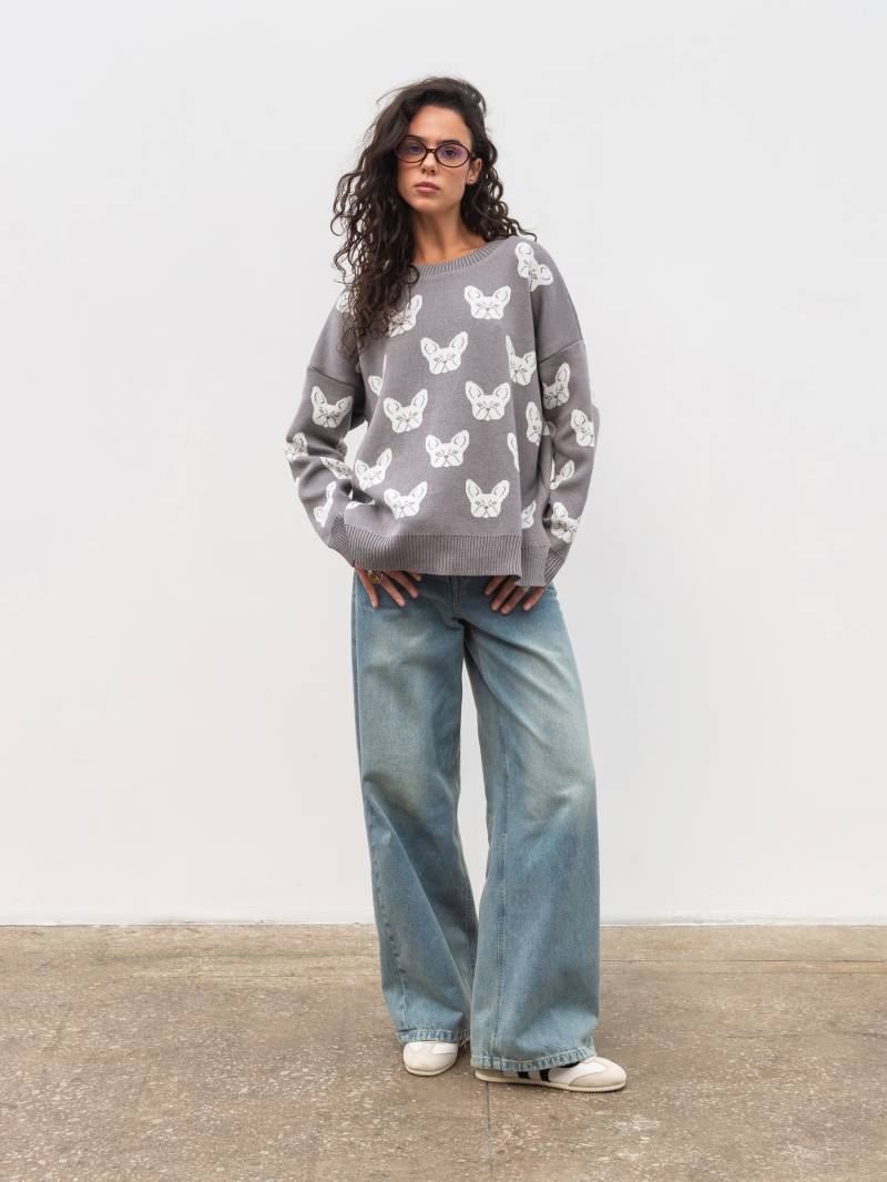 Свитер "Тони" Romashka, Темно-серый, One size 19589