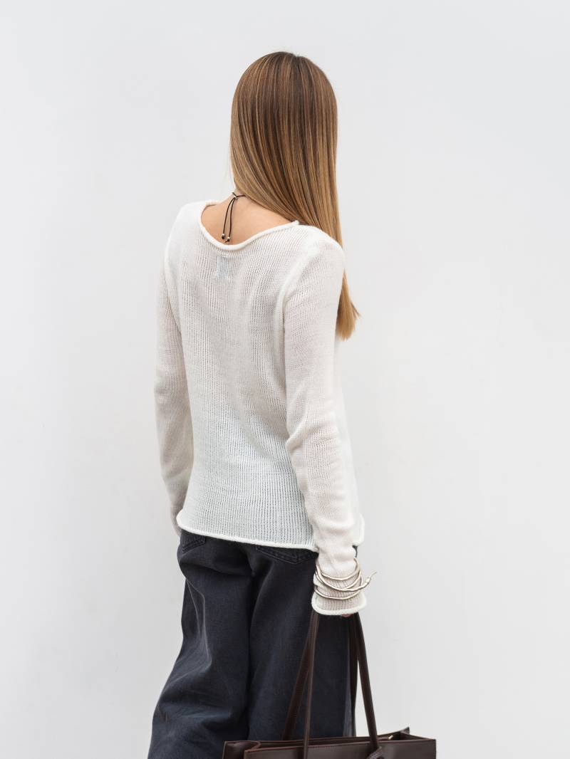 Лонг "Нуар" Romashka, Молочный, One size 19929