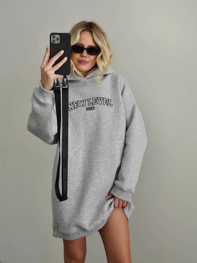 Платье-худи «Канзас» Romashka, Серий, One size 14674