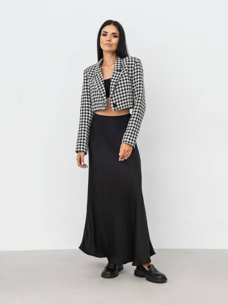 Пиджак «Шелби» укороченный Romashka, Черный+, M|L 15288