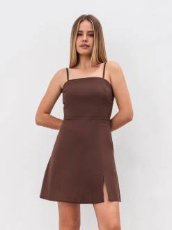 Платье "Капучино" Romashka, Коричневый, XS 19458