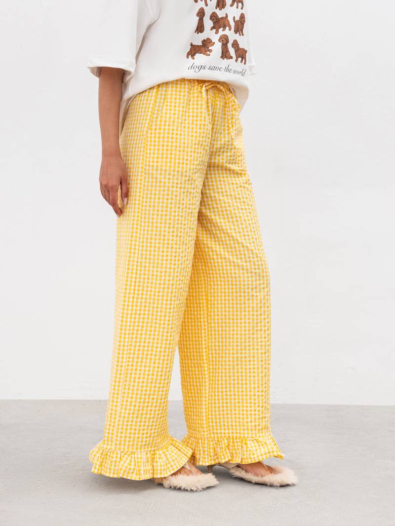 Штаны "Суфле" Romashka Желтый+, S 19433