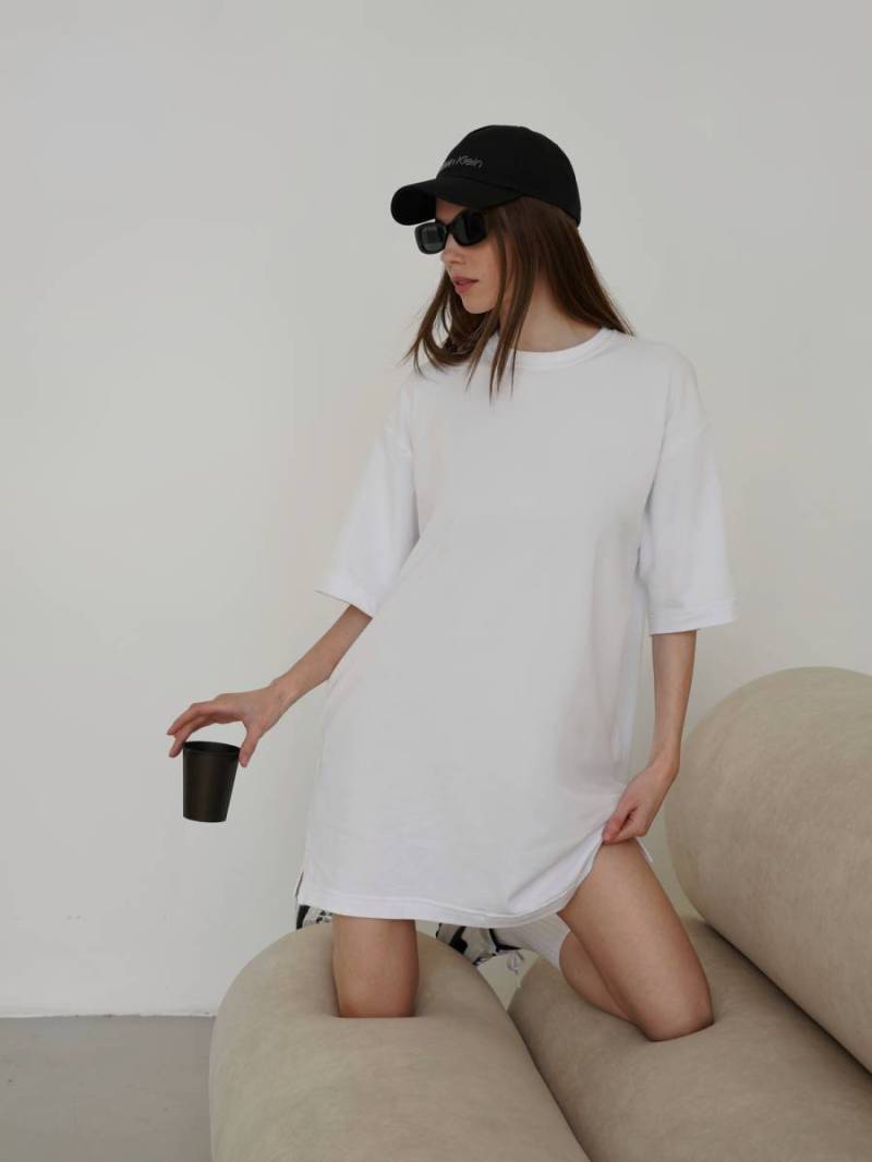 Платье-футболка «Арканзас» Romashka, Белый, One size 15458