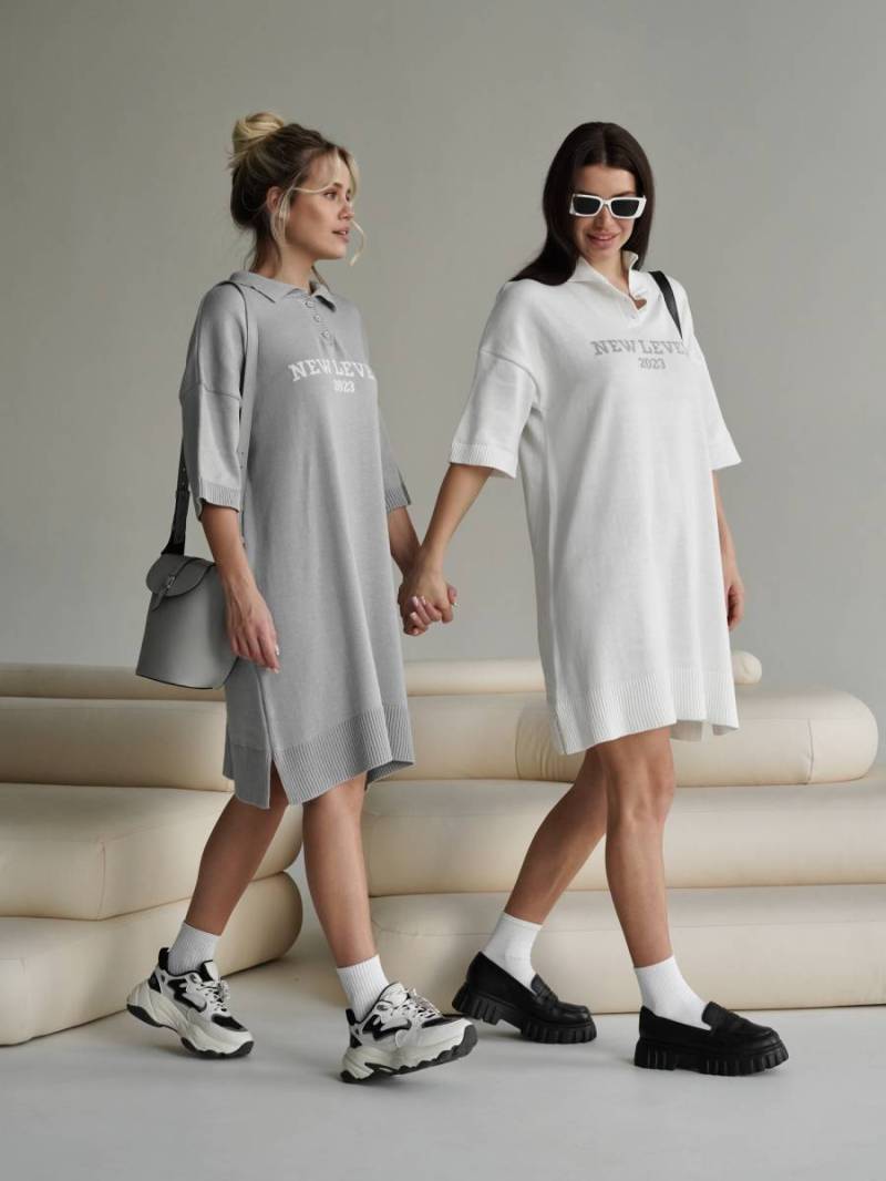 Платье-поло «Роклин» Romashka, Серый, One size 15312