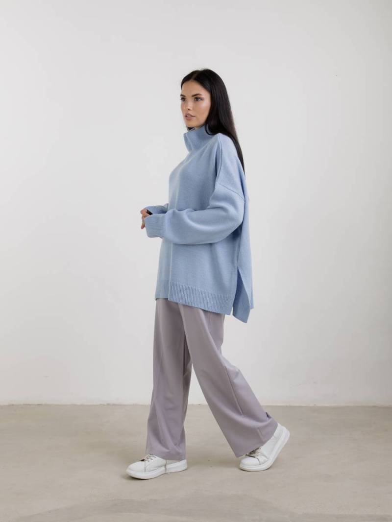 Свитер "Норвегия" свободного кроя Romashka, Голубой, One size 13807