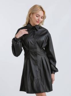 Платье "Ланден" с акцентом на талии Romashka, Черный, M 11426