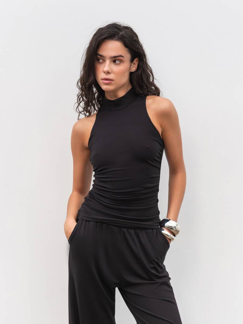 Топ «Драпи» Romashka, Черный, XS|S 19525