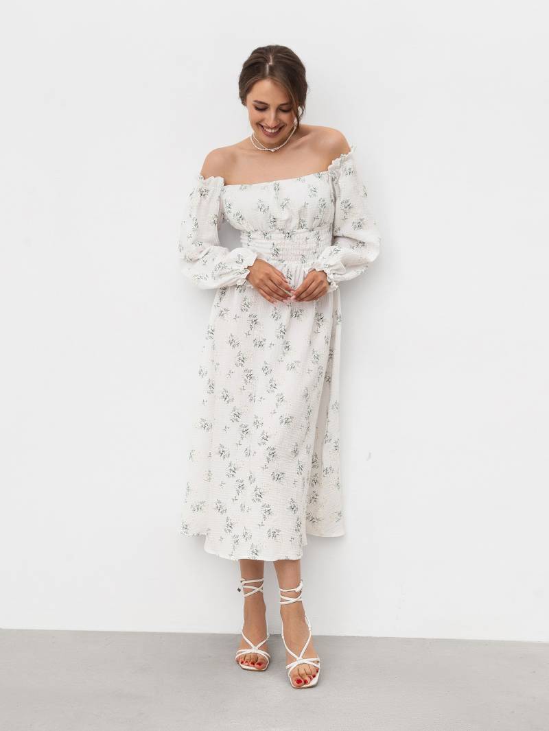 Платье «Медельин» Romashka, Белый+, S|M 18108
