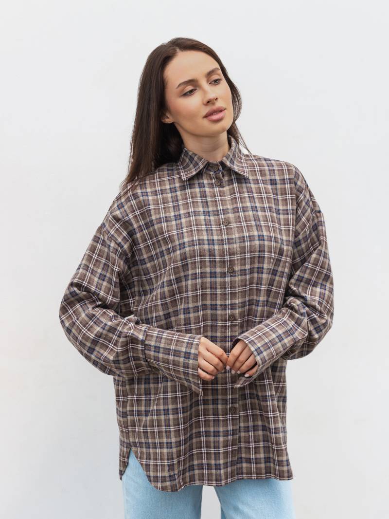 Рубашка "Стрит" Romashka, Шоколадный+, M|L 20100