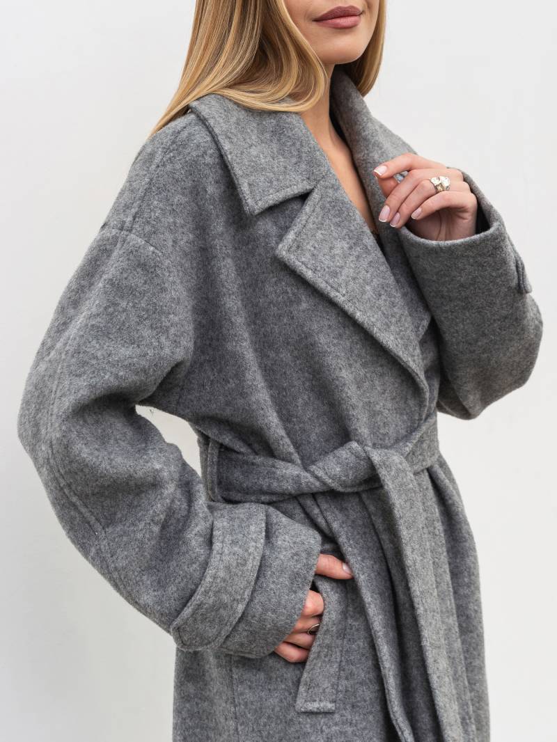 Пальто "Шейд" Romashka, Светло-серый, M|L 19946