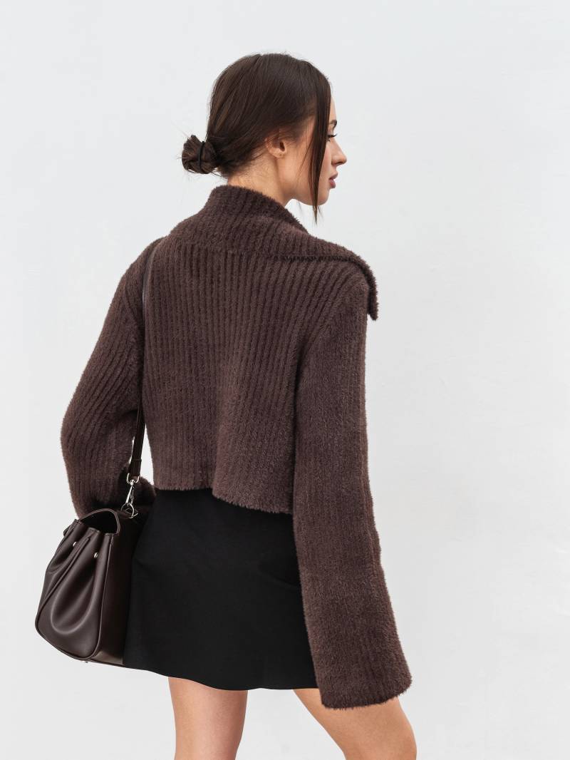 Кардиган «Бишоп» Romashka, Коричневый, One size 18540