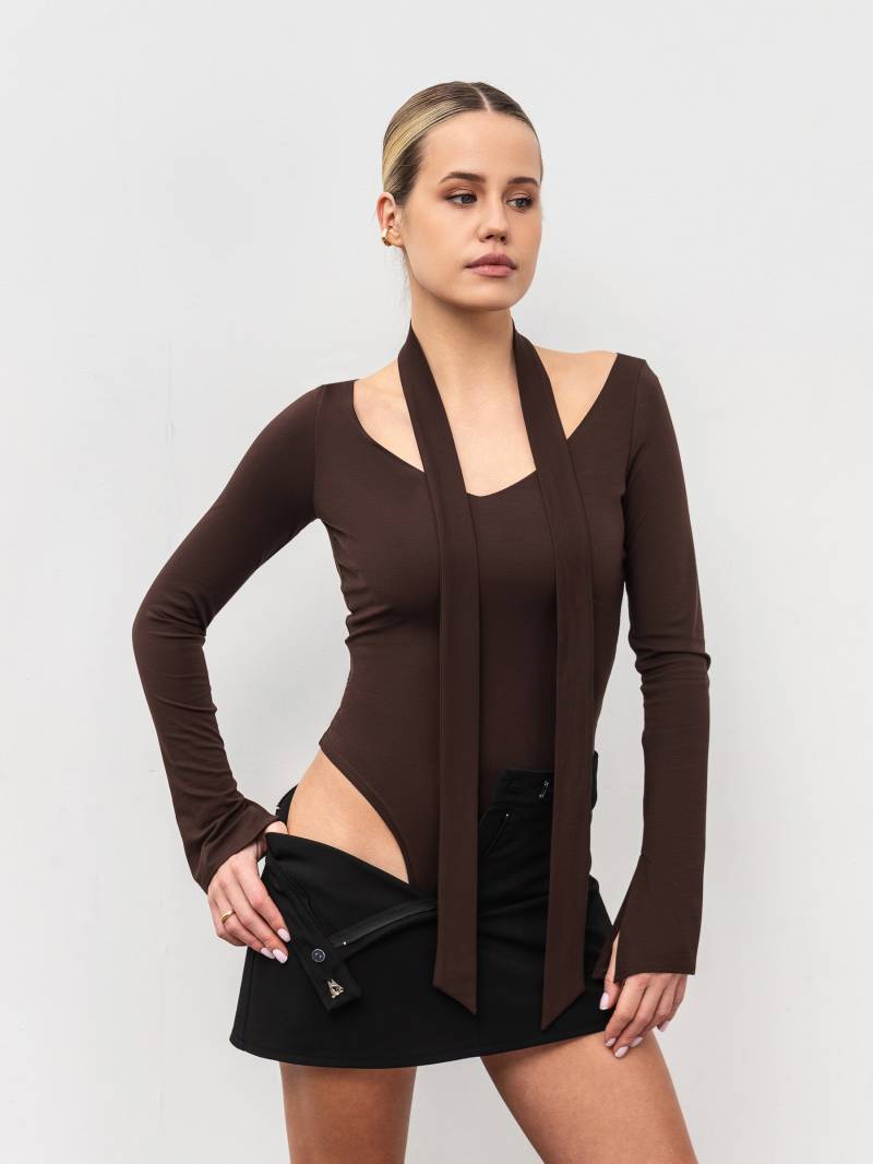 Боди "Амаретто" Romashka, Коричневый, S|M 20030