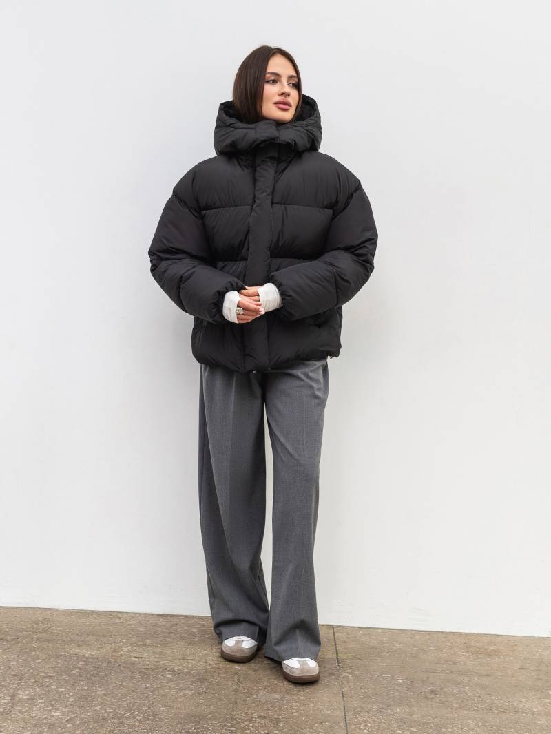 Пуховик "Монблан" Romashka, Черный, M|L 19860