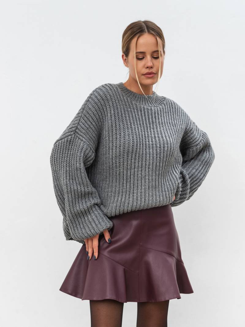 Юбка мини "Минден" Romashka, Бордовый, XL 18506