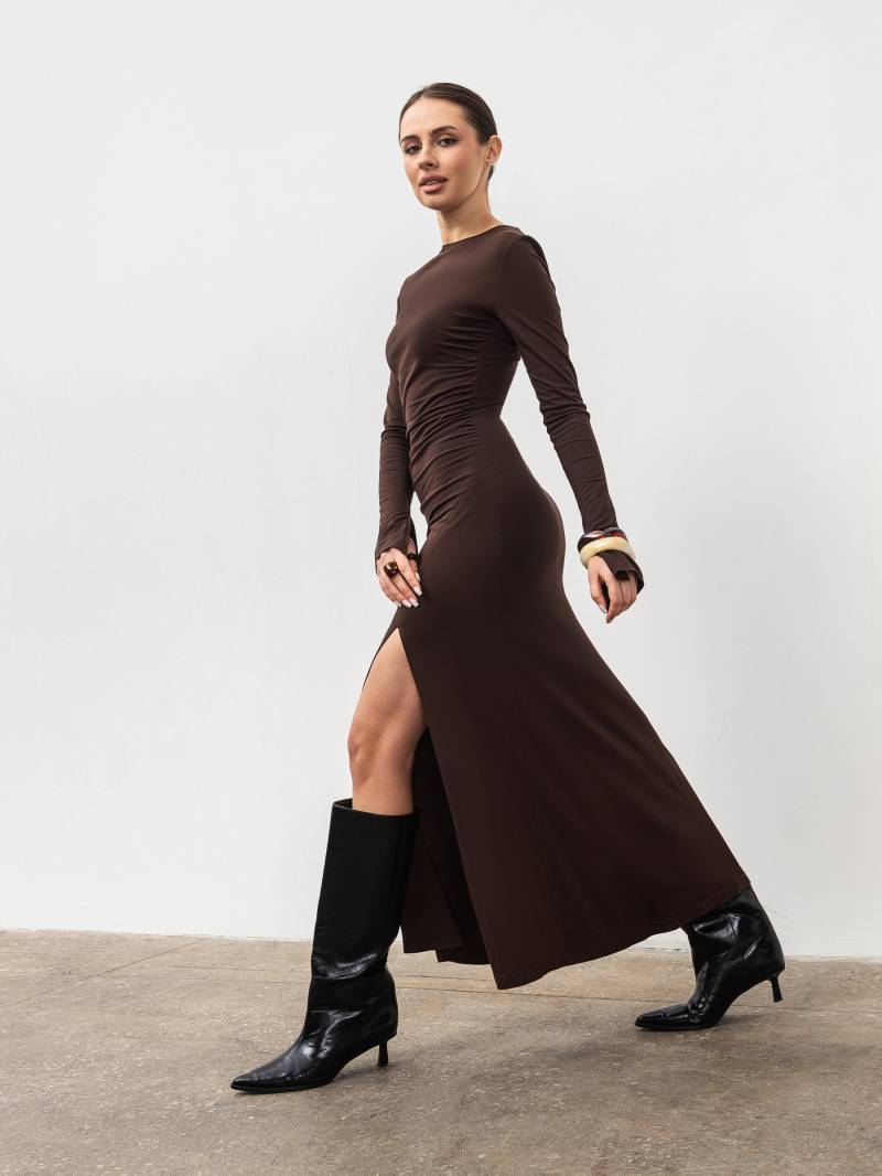 Платье "Бродвей" Romashka, Коричневый, S|M 20070