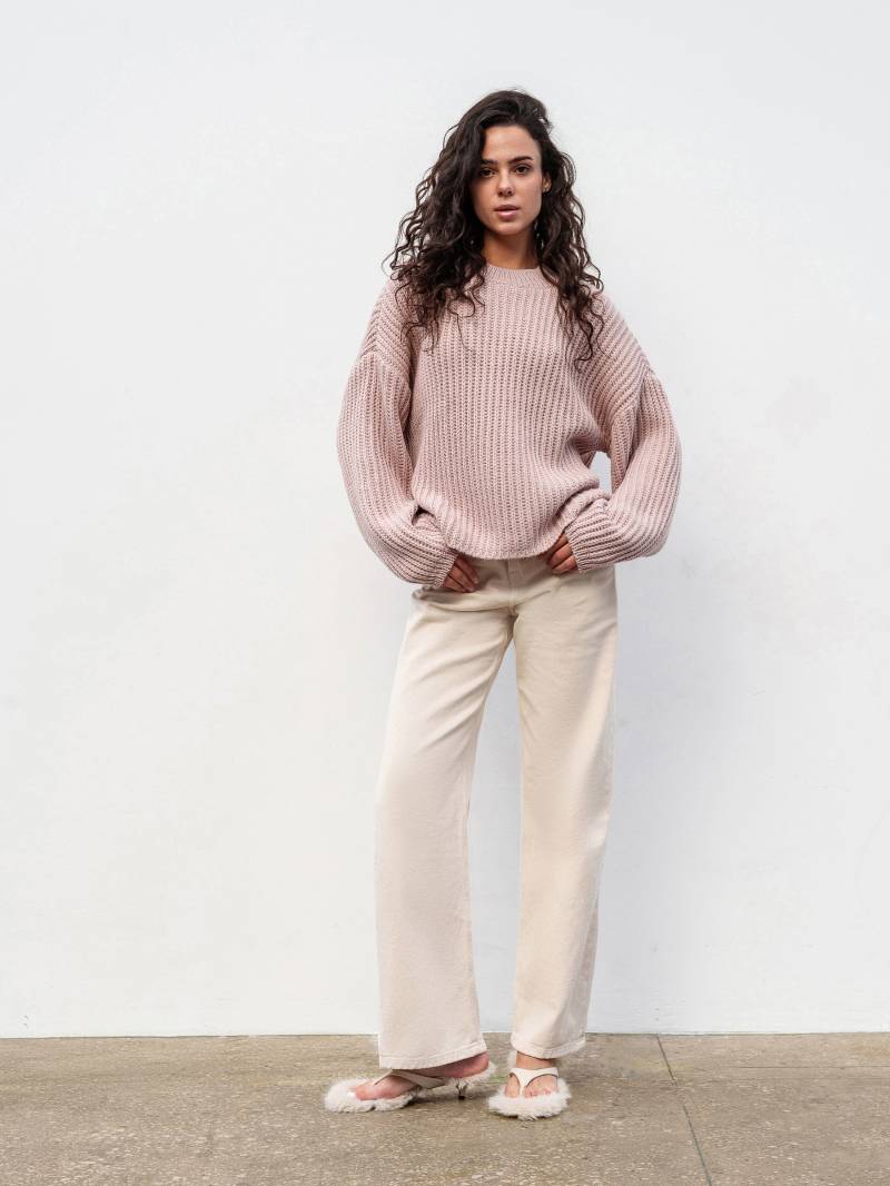 Свитер "Кентукки" свободного кроя Romashka, Розовый, One size 19707