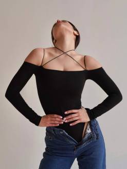 Боди "Урес" Romashka, Черный, L 15308