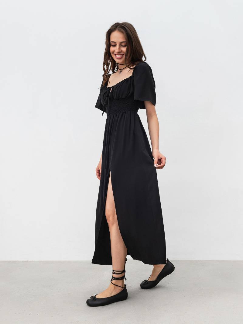 Платье "Флоренция" Romashka, Черный, XS|S 17791