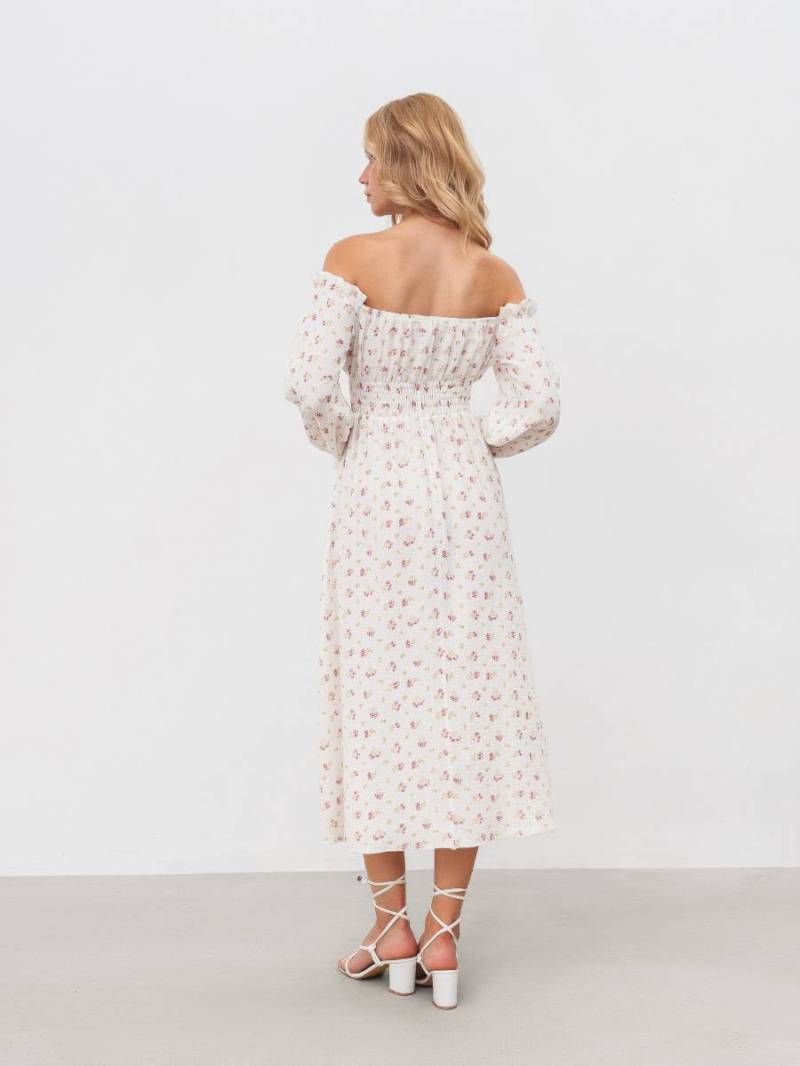 Платье «Медельин» Romashka, Молочный+, S|M 16429