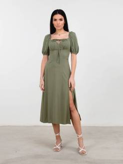 Платье «Сорренто» Romashka, Оливковый, M 15497